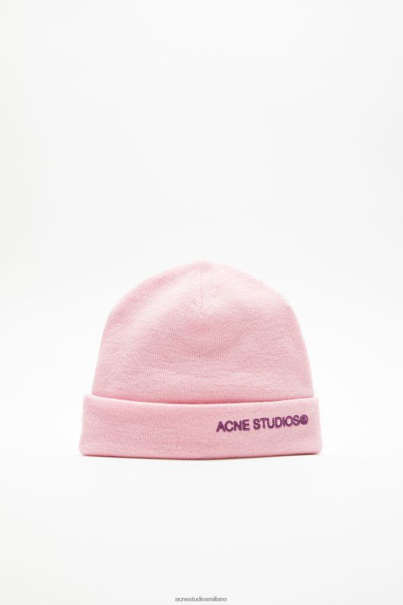 Acne Studios berretto con logo Accessori rosa chiaro 0N8X868