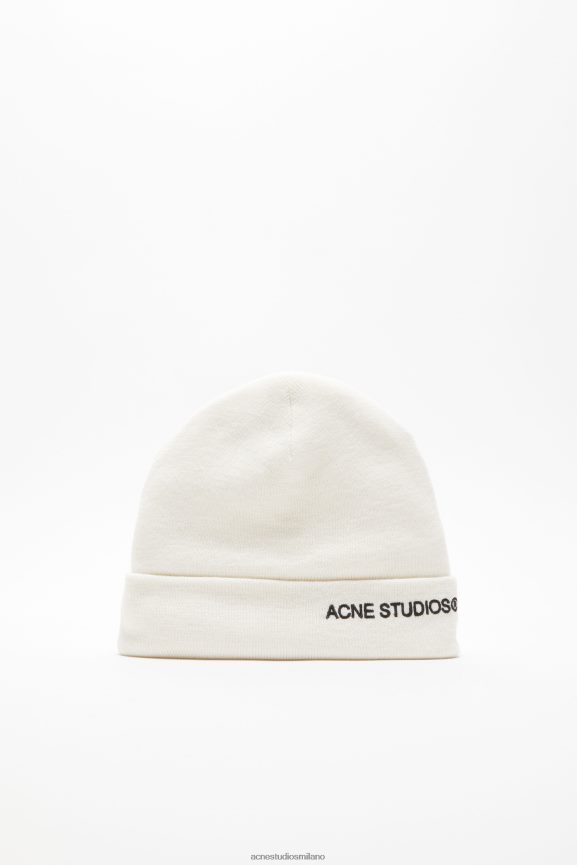 Acne Studios berretto con logo ricamato Accessori bianco 0N8X806