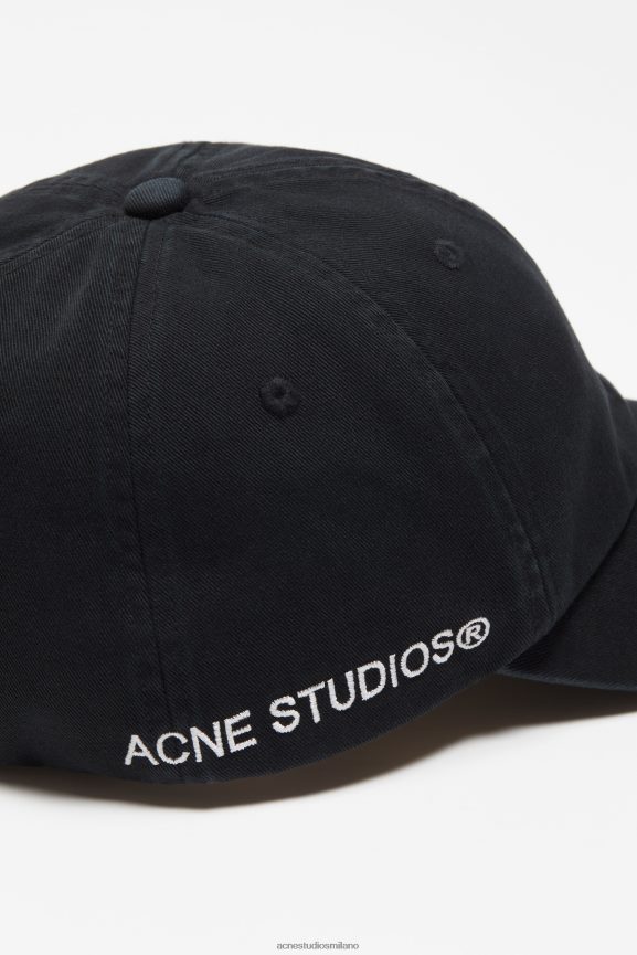 Acne Studios berretto in twill Accessori nero 0N8X454