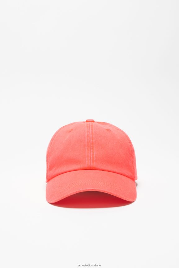 Acne Studios berretto in twill Accessori rosa fluo 0N8X783