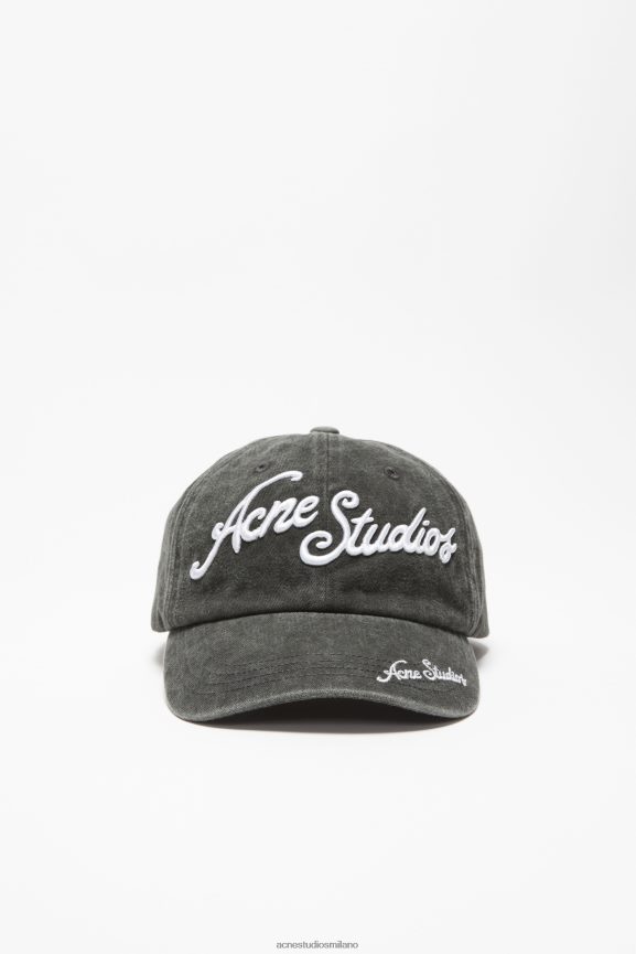 Acne Studios cappuccio con logo Accessori nero sbiadito 0N8X448