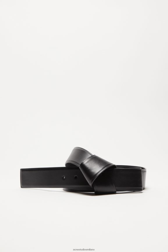 Acne Studios cintura in pelle musubi Accessori nero 0N8X480