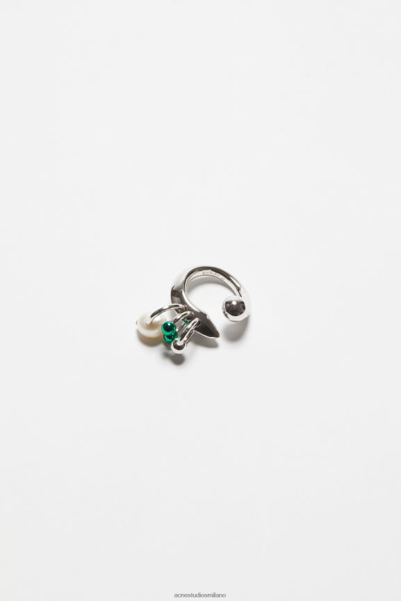 Acne Studios anello multi-ciondolo Accessori argento/verde 0N8X680