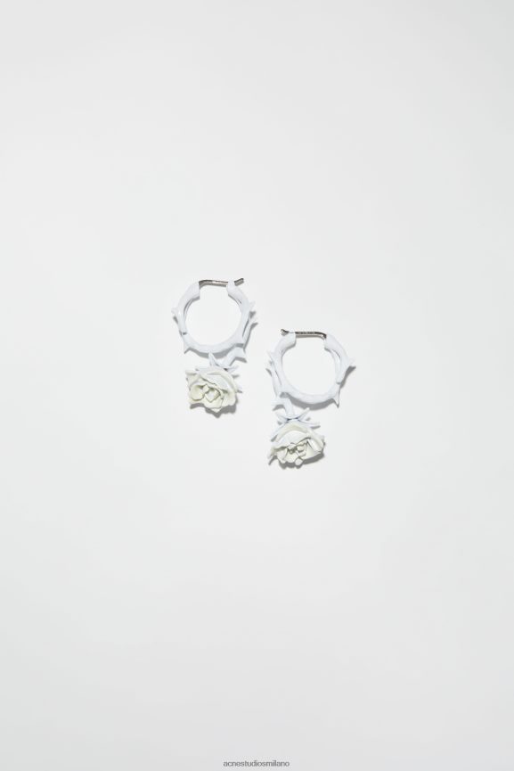 Acne Studios orecchini di rose Accessori bianco 0N8X827