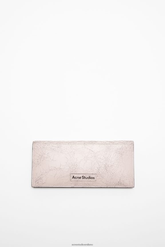 Acne Studios portafoglio continentale Accessori rosa pastello 0N8X843