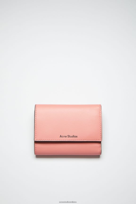 Acne Studios portafoglio piegato Accessori Salmone Rosa 0N8X863