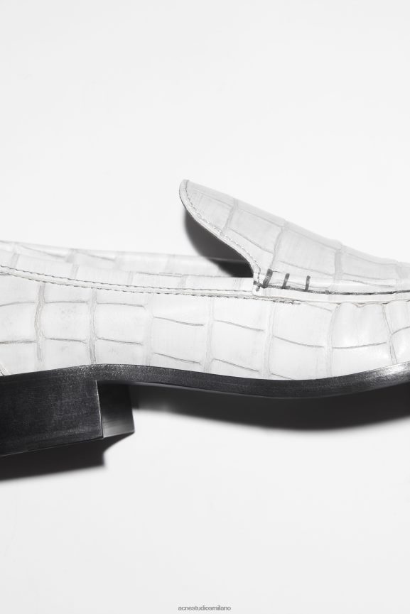 Acne Studios mocassini in pelle calzature bianco 0N8X808