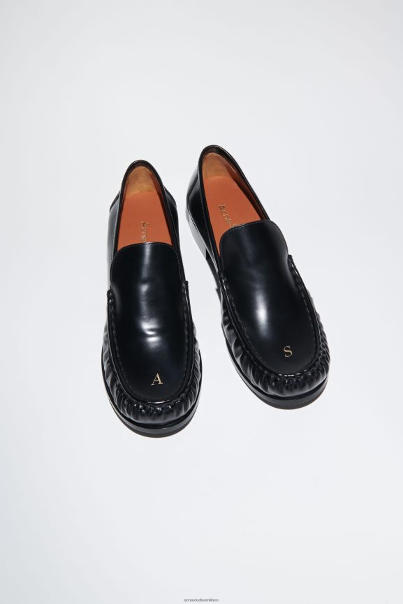 Acne Studios mocassini in pelle calzature nero 0N8X491