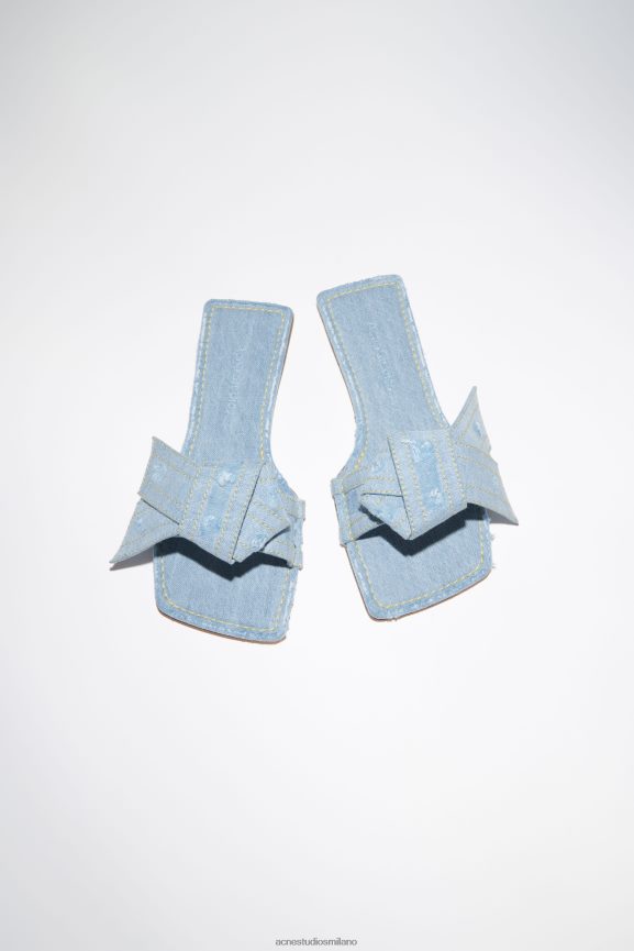 Acne Studios sandalo in denim Musubi calzature azzurro 0N8X765