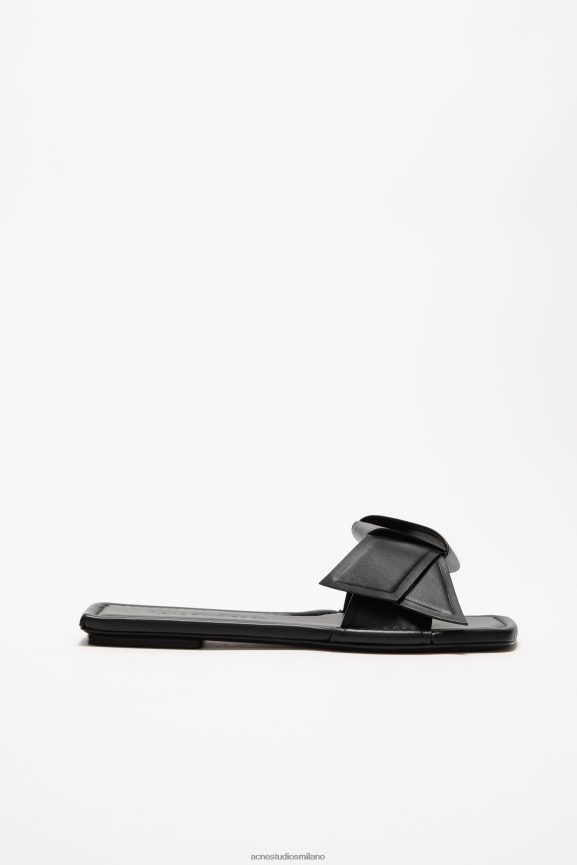 Acne Studios sandalo in pelle musubi calzature nero 0N8X487