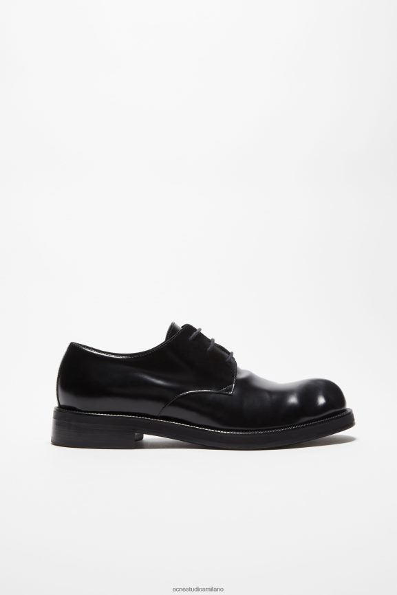 Acne Studios scarpe derby in pelle calzature nero 0N8X1221