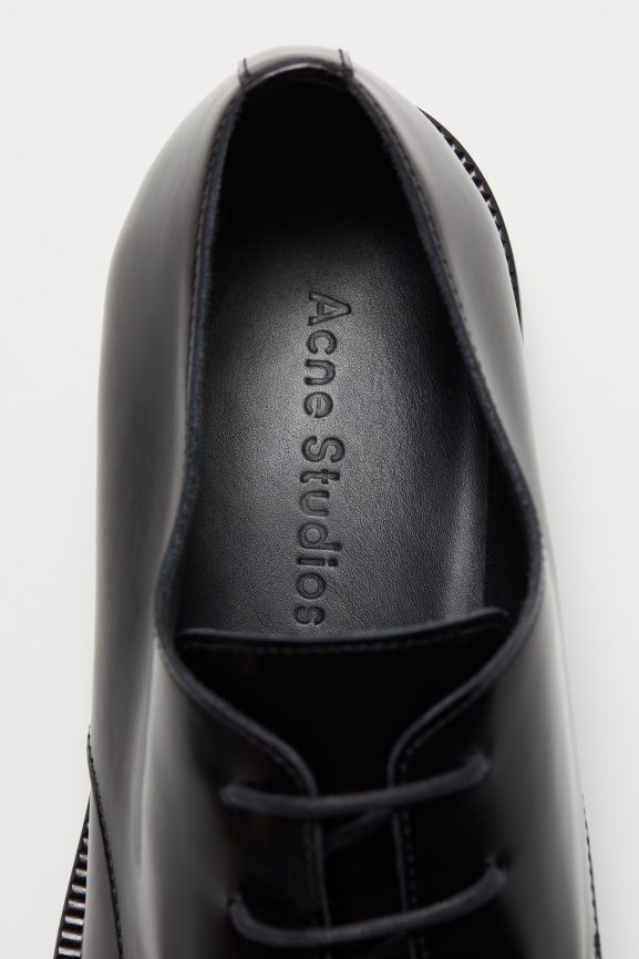 Acne Studios scarpe derby in pelle calzature nero 0N8X1221