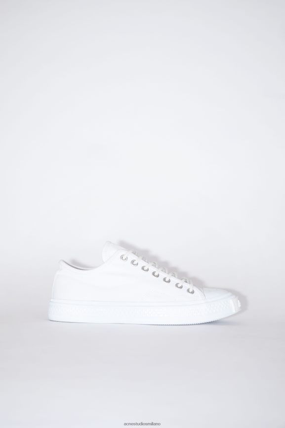 Acne Studios scarpe da ginnastica basse calzature bianco ottico 0N8X877