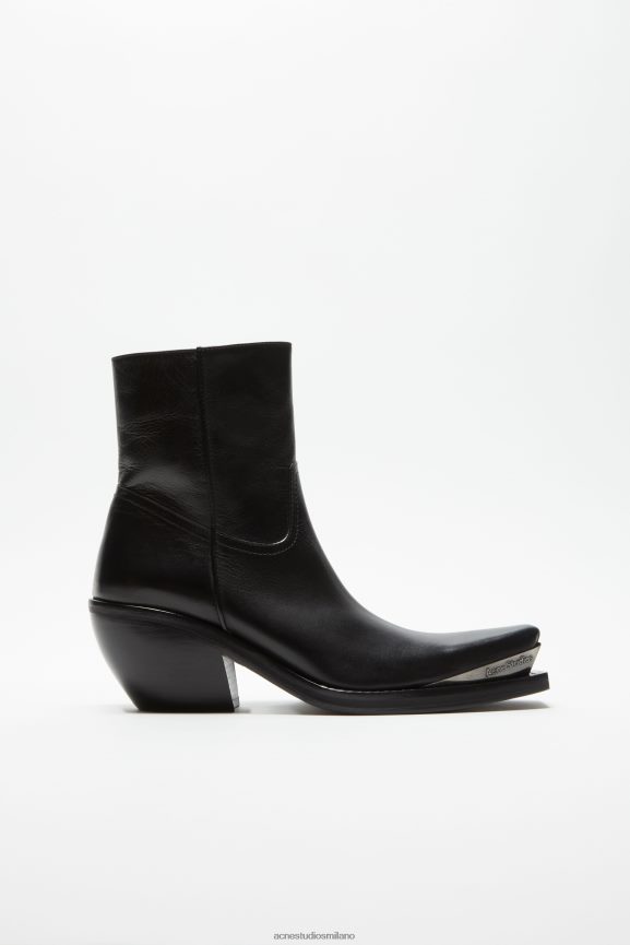 Acne Studios stivaletti in pelle calzature nero 0N8X527