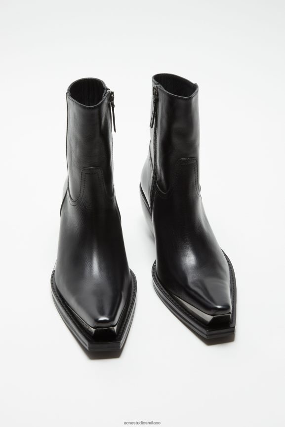 Acne Studios stivaletti in pelle calzature nero 0N8X527