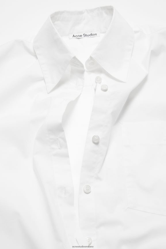 Acne Studios camicia abbottonata abbigliamento bianco ottico 0N8X367