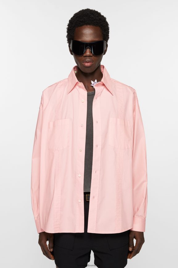 Acne Studios camicia abbottonata abbigliamento rosa 0N8X991