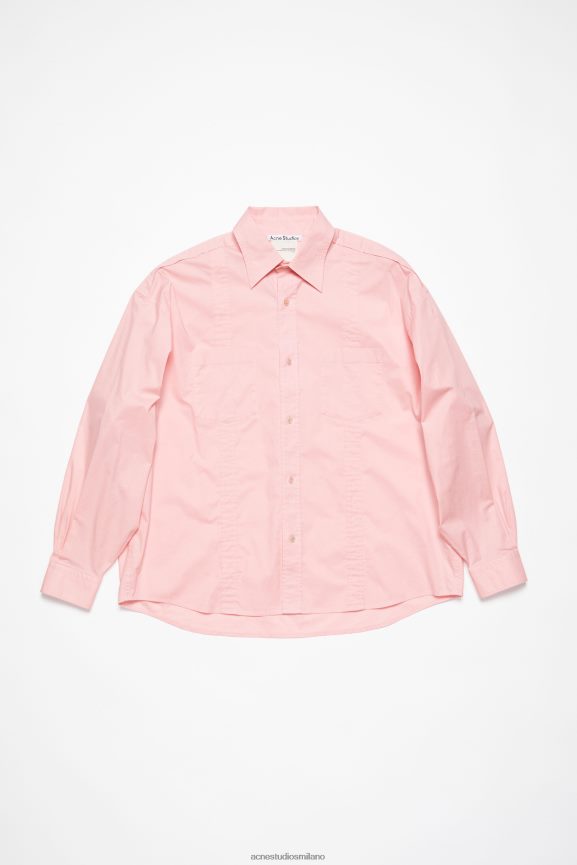 Acne Studios camicia abbottonata abbigliamento rosa 0N8X991