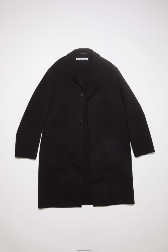 Acne Studios cappotto monopetto abbigliamento nero 0N8X908