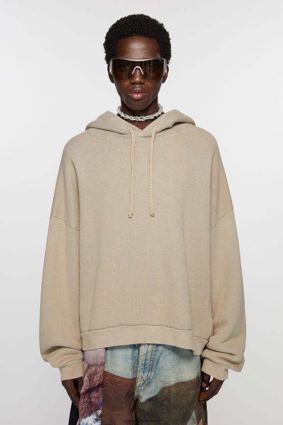 Acne Studios maglione con cappuccio abbigliamento grigio cemento 0N8X969