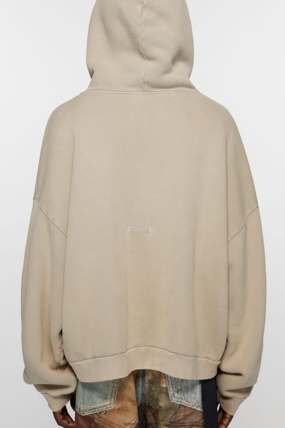 Acne Studios maglione con cappuccio abbigliamento grigio cemento 0N8X969