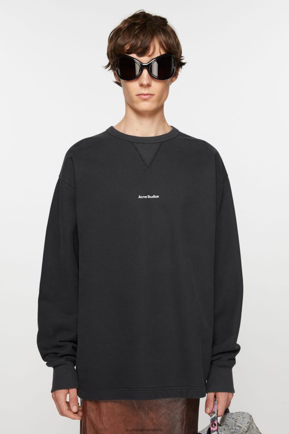 Acne Studios maglione con logo abbigliamento nero 0N8X971