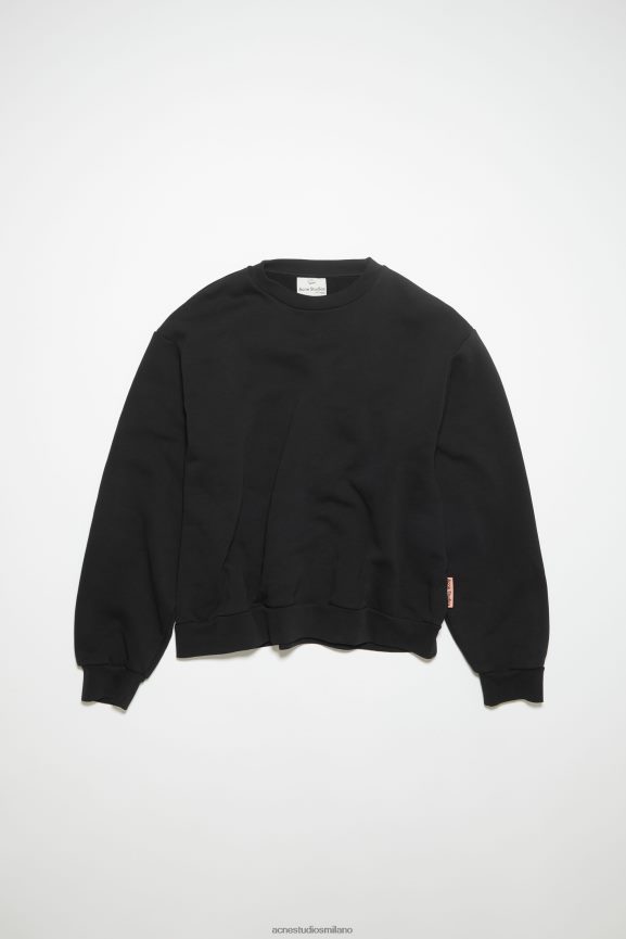 Acne Studios maglione girocollo abbigliamento nero 0N8X166