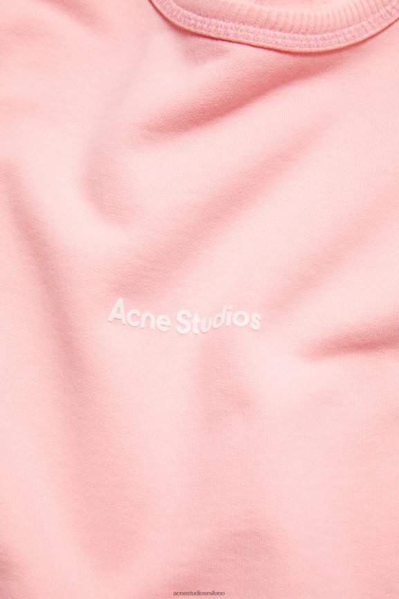 Acne Studios maglione girocollo abbigliamento rosa pallido 0N8X138