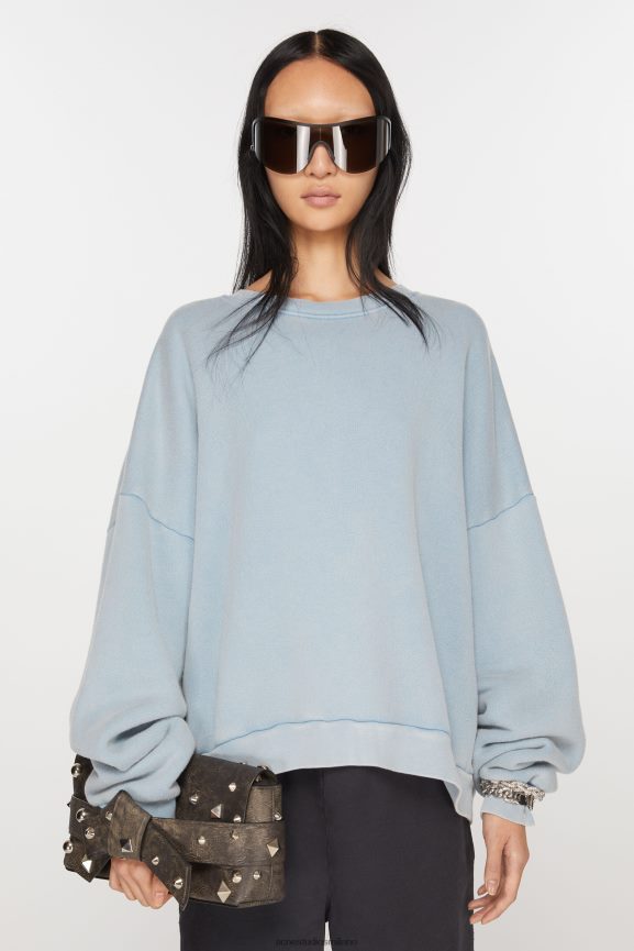 Acne Studios maglione girocollo abbigliamento vecchio blu 0N8X374