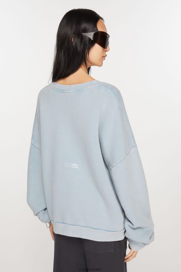 Acne Studios maglione girocollo abbigliamento vecchio blu 0N8X374