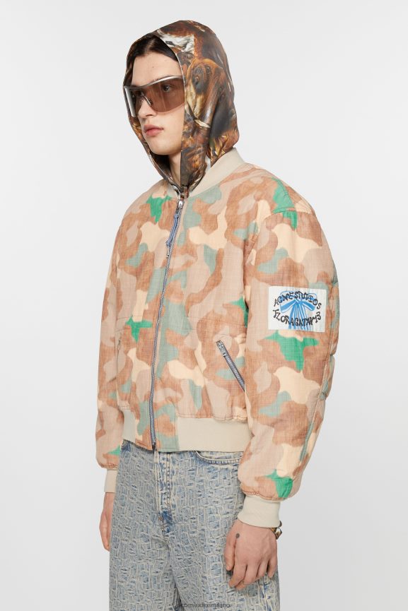 Acne Studios bomber abbigliamento arancione/verde 0N8X880