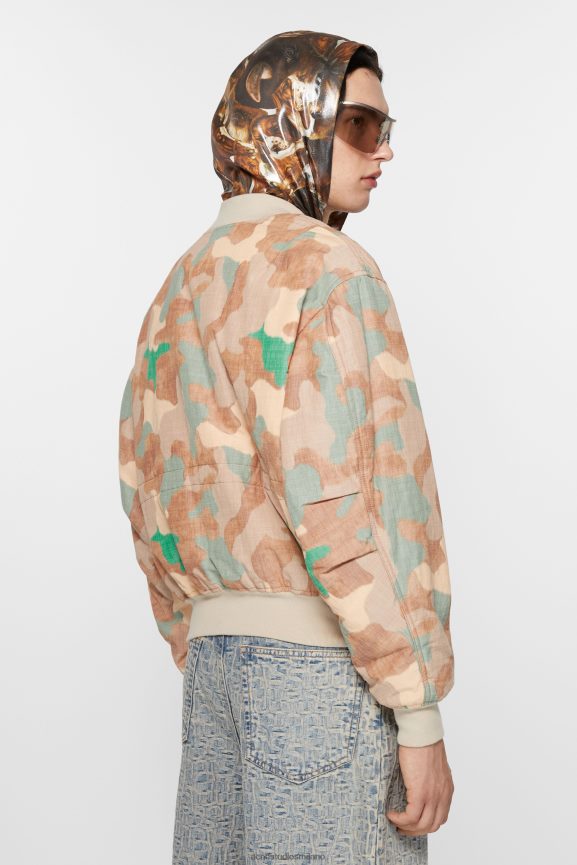 Acne Studios bomber abbigliamento arancione/verde 0N8X880