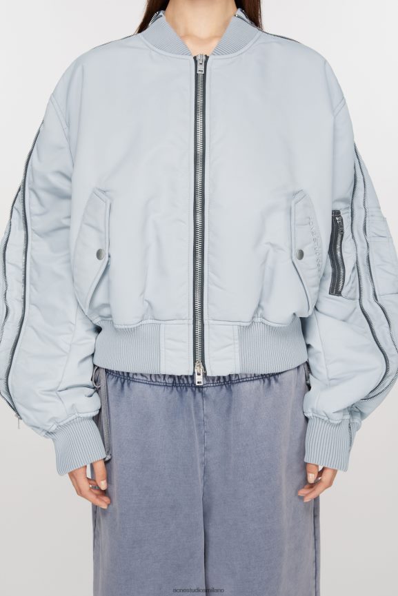 Acne Studios bomber abbigliamento blu polvere 0N8X17