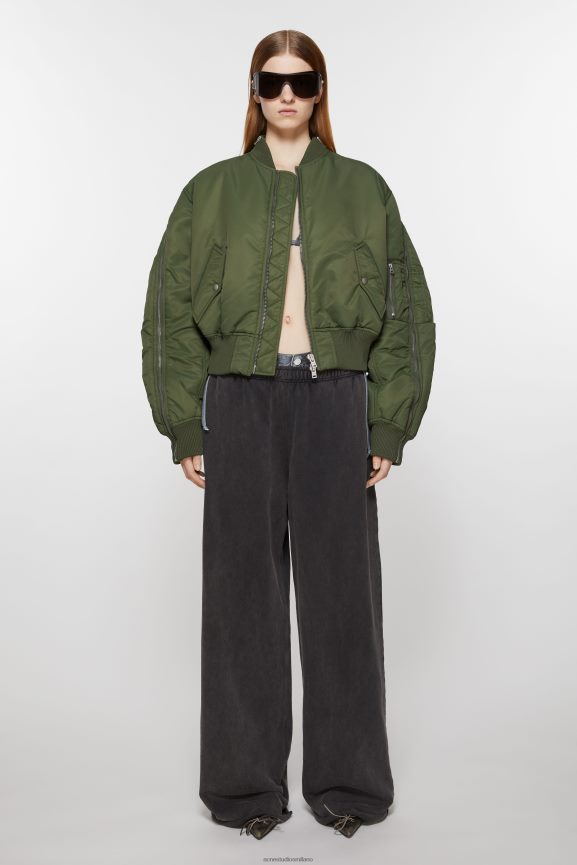 Acne Studios bomber abbigliamento cacciatore verde 0N8X18