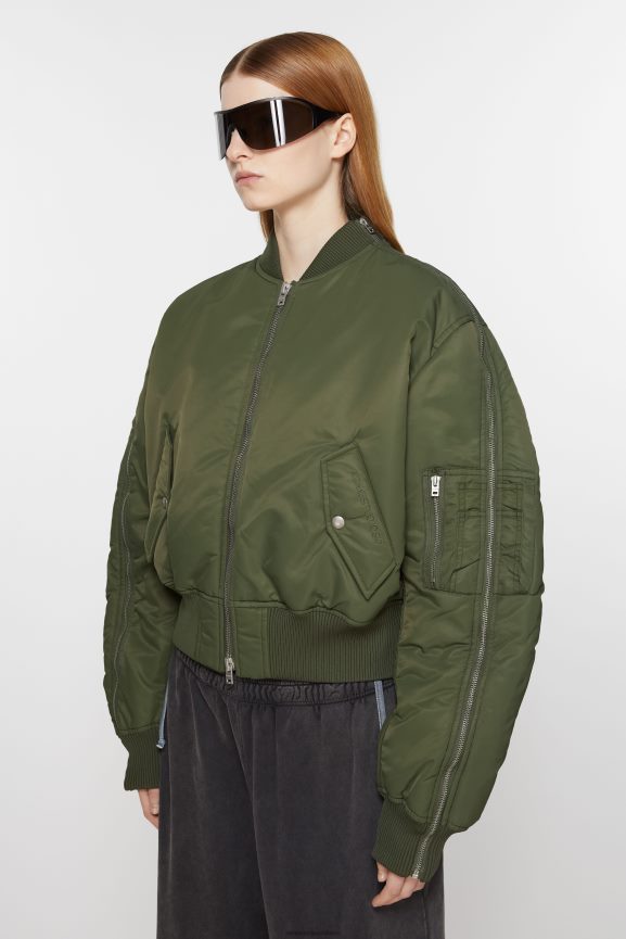 Acne Studios bomber abbigliamento cacciatore verde 0N8X18