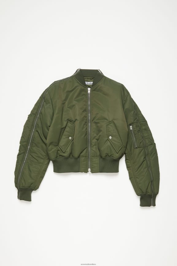 Acne Studios bomber abbigliamento cacciatore verde 0N8X18