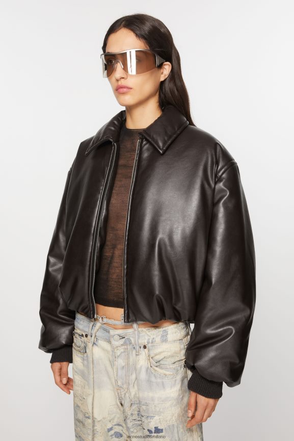 Acne Studios bomber rivestito abbigliamento Marrone scuro 0N8X10