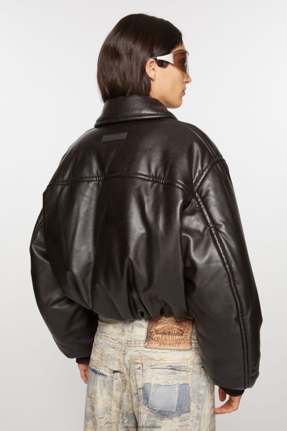 Acne Studios bomber rivestito abbigliamento Marrone scuro 0N8X10