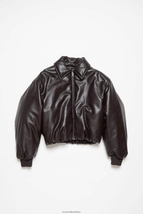 Acne Studios bomber rivestito abbigliamento Marrone scuro 0N8X10