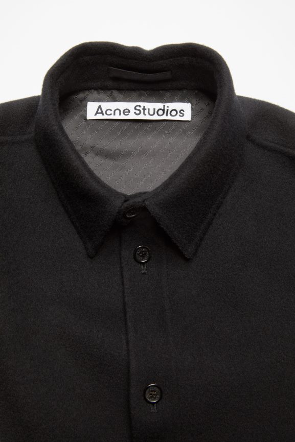 Acne Studios giacca di lana abbigliamento nero 0N8X887