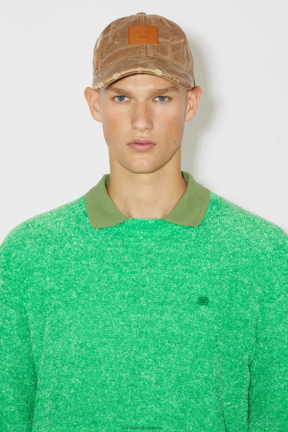 Acne Studios Maglia girocollo unisex abbigliamento verde acceso 0N8X929