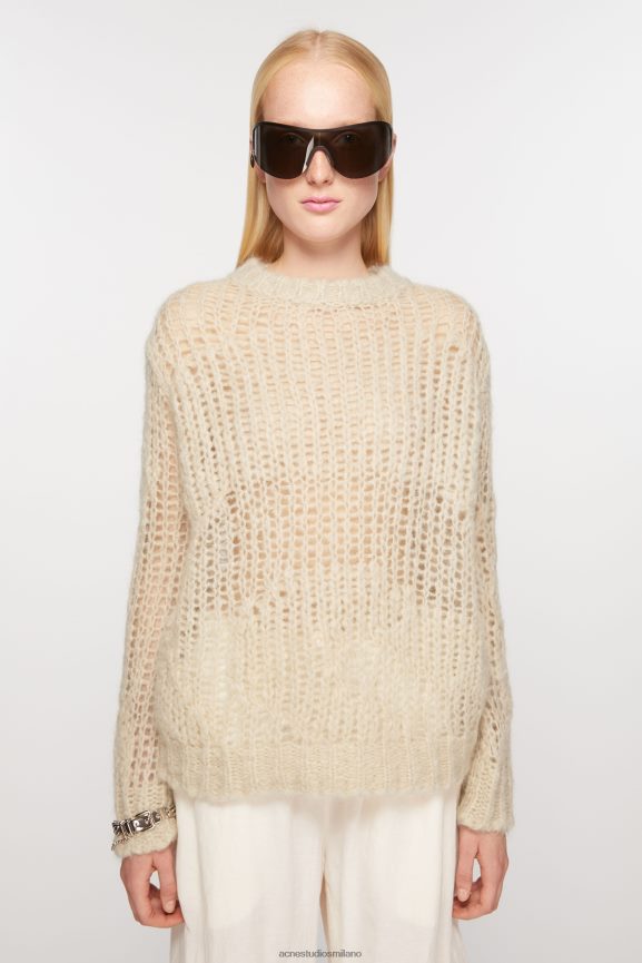 Acne Studios Maglia in misto mohair abbigliamento sabbia beige 0N8X69