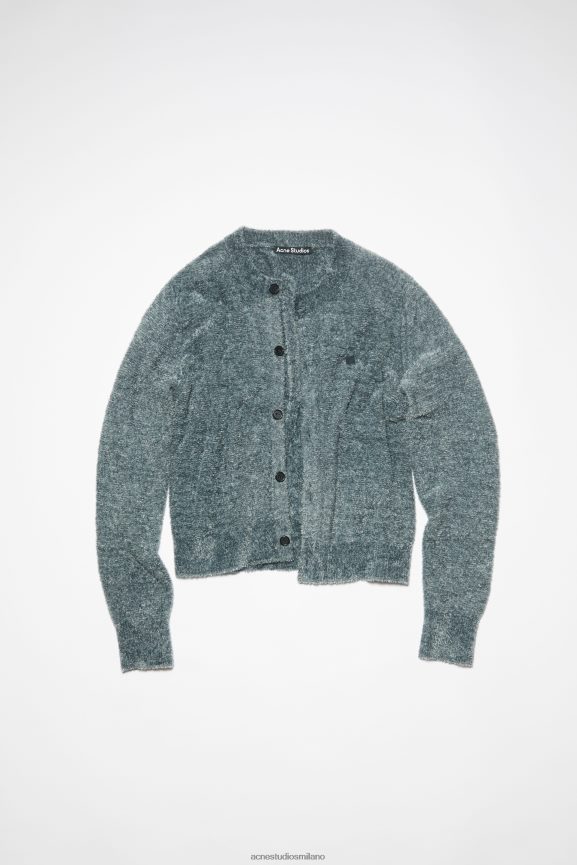 Acne Studios cardigan girocollo unisex abbigliamento grigio 0N8X940