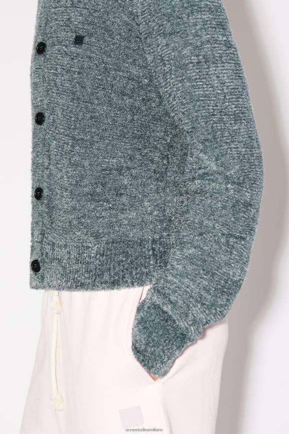 Acne Studios cardigan girocollo unisex abbigliamento grigio 0N8X96