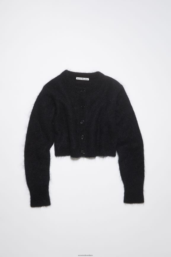 Acne Studios cardigan in lana mohair abbigliamento nero 0N8X108