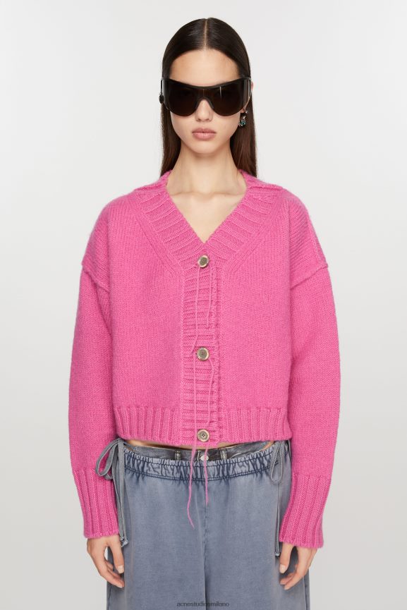 Acne Studios cardigan in maglia abbigliamento rosa 0N8X77