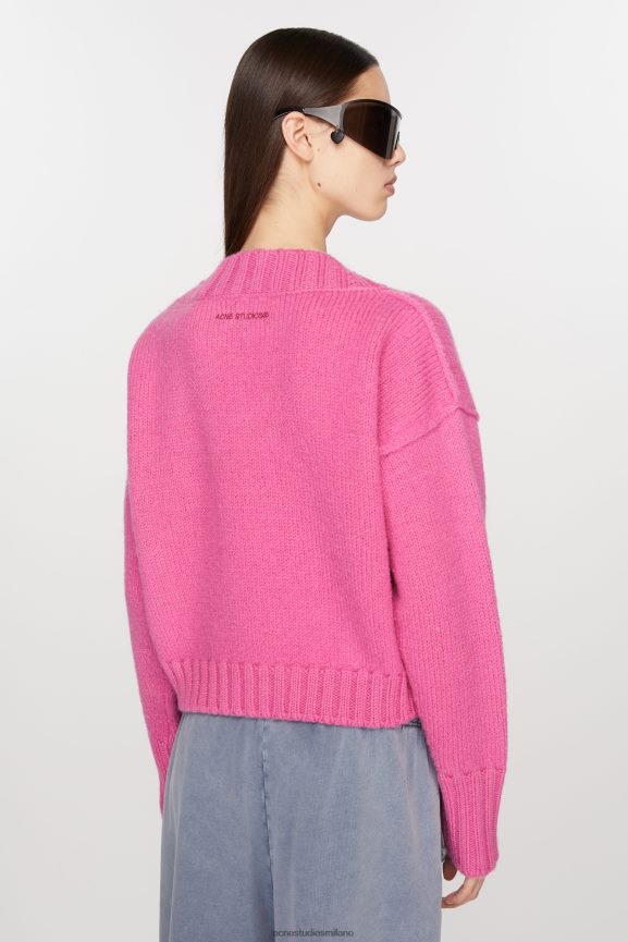 Acne Studios cardigan in maglia abbigliamento rosa 0N8X77