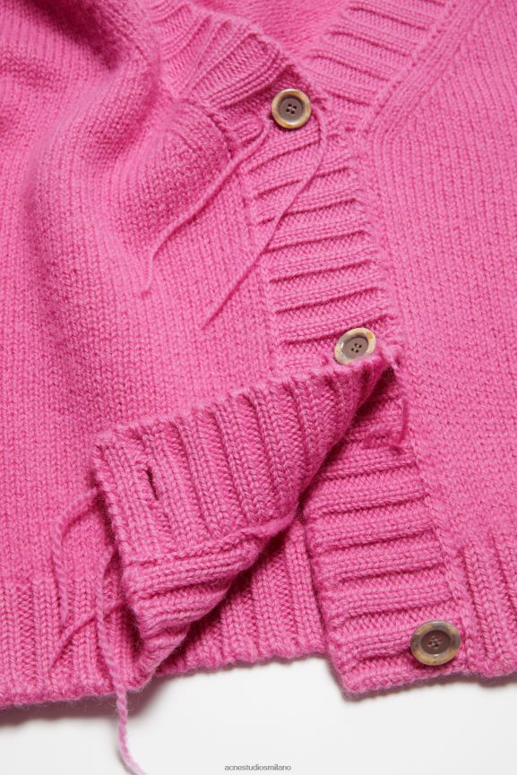 Acne Studios cardigan in maglia abbigliamento rosa 0N8X77