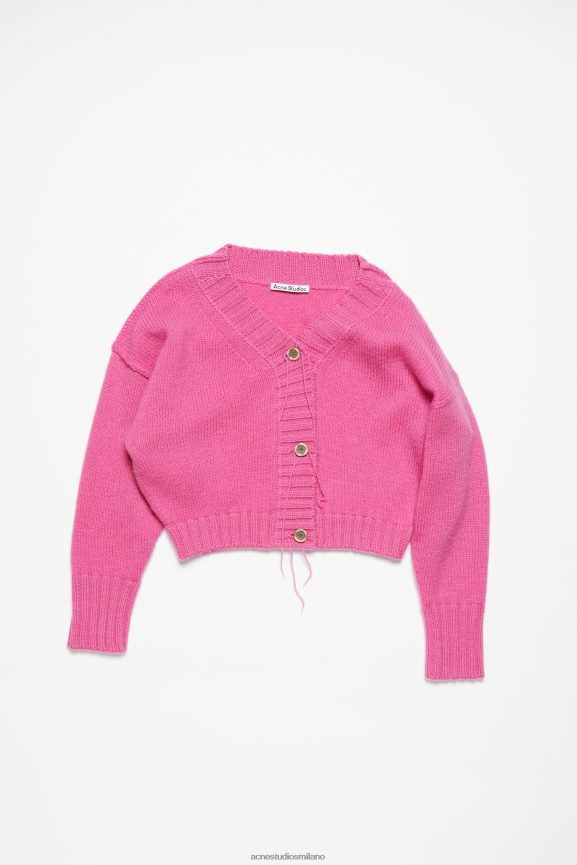 Acne Studios cardigan in maglia abbigliamento rosa 0N8X77