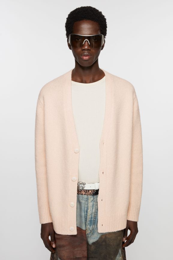 Acne Studios cardigan in misto lana abbigliamento rosa chiaro 0N8X1104